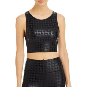 Aqua Athletics Houndstooth Medium Impact Sports Bra - Size XL New With Tags